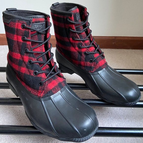 SPERRY Men Saltwater Duck Boots - NEW NIB NWB - Picture 7 of 8